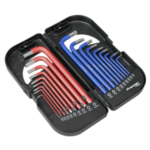 Sealey AK7176 Long Anti-Slip TRX-Star* & Ball-End Hex Key Set 18pc