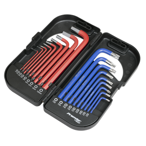 Sealey AK7176 Long Anti-Slip TRX-Star* & Ball-End Hex Key Set 18pc - additional view 7