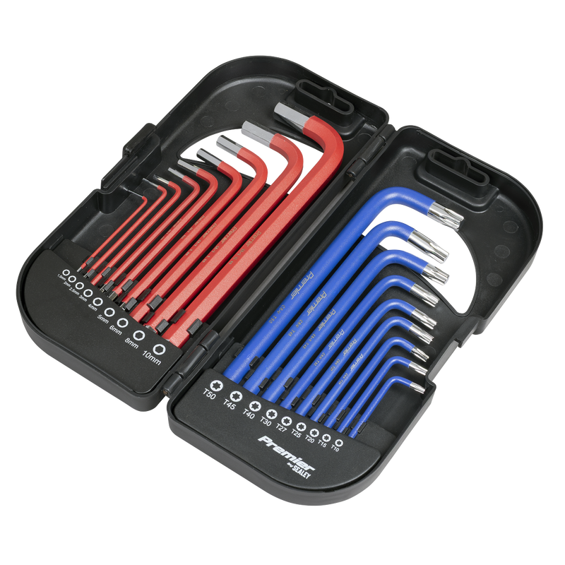 Sealey AK7176 Long Anti-Slip TRX-Star* & Ball-End Hex Key Set 18pc - additional view 7