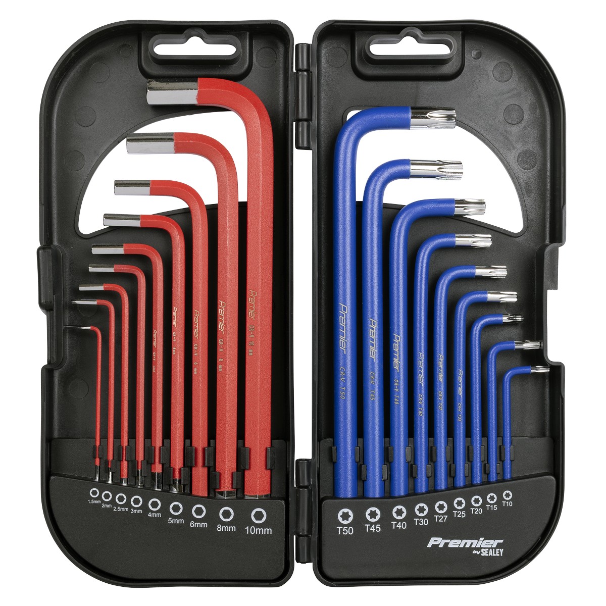 Sealey AK7176 Long Anti-Slip TRX-Star* & Ball-End Hex Key Set 18pc - additional view 8