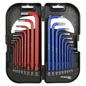 Sealey AK7176 Long Anti-Slip TRX-Star* & Ball-End Hex Key Set 18pc - additional view 8