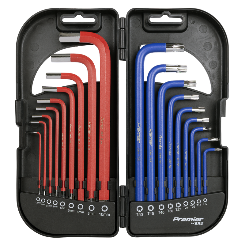 Sealey AK7176 Long Anti-Slip TRX-Star* & Ball-End Hex Key Set 18pc - additional view 8