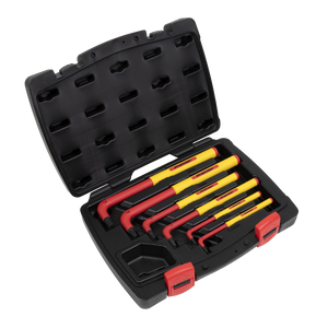Sealey AK7177 Premier Extra-Long Hex Key Set 6pc - VDE Approved