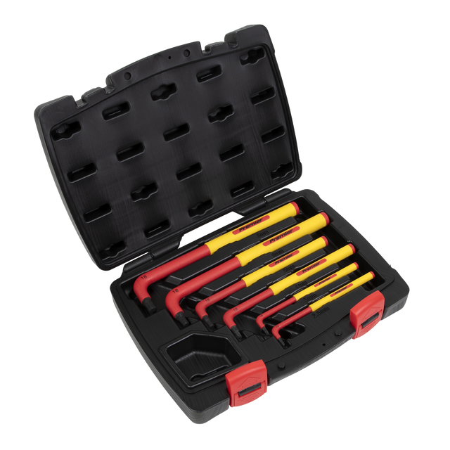 Sealey AK7177 Premier Extra-Long Hex Key Set 6pc - VDE Approved