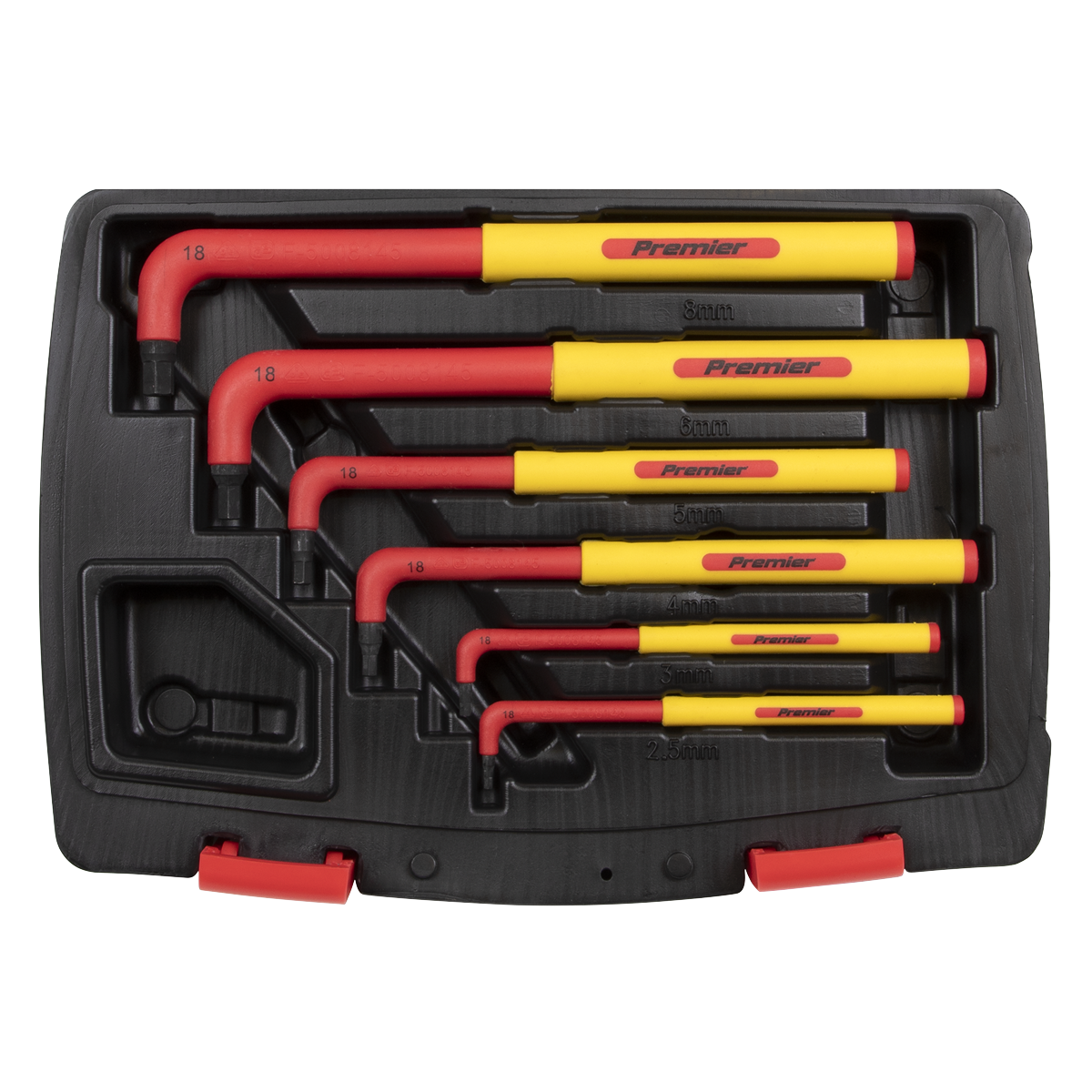 Sealey AK7177 Premier Extra-Long Hex Key Set 6pc - VDE Approved - additional view 5