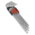 Sealey AK7180 Premier Lock-On™ Extra-Long Ball-End Hex Key Set 9pc