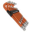 Sealey AK71870 Premier Imperial Jumbo Anti-Slip Ball-End Hex Key Set 13pc