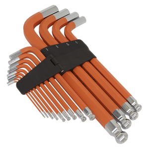 Sealey AK71870 Premier Imperial Jumbo Anti-Slip Ball-End Hex Key Set 13pc - additional view 2