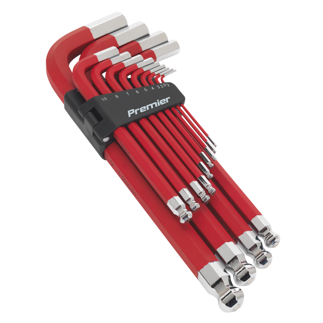 Sealey AK7187 Premier Jumbo Anti-Slip Ball-End Hex Key Set 13pc