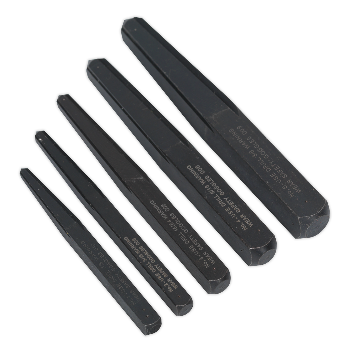 Sealey AK719 Square Type Screw Extractor Set 5pc