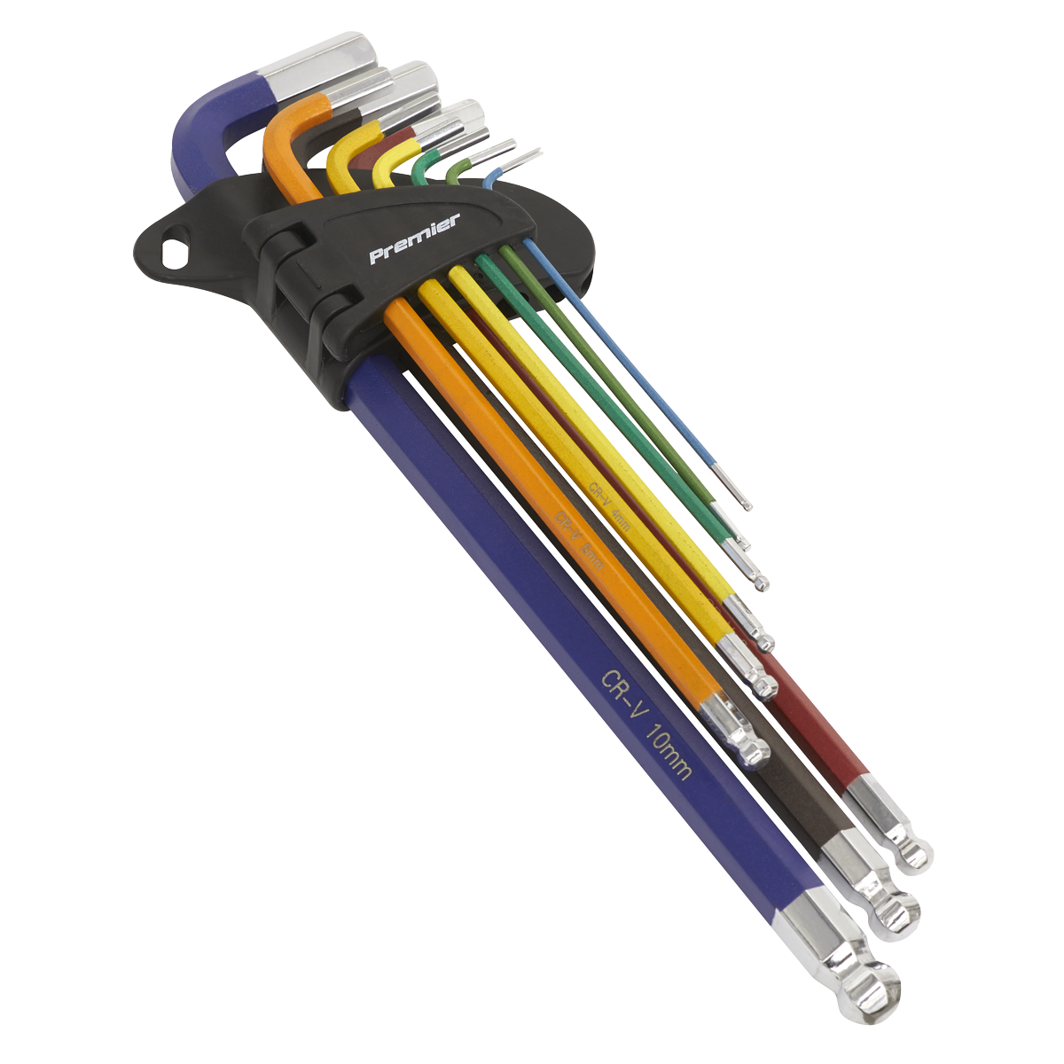 Sealey AK7191B Premier Extra-Long Ball-End Hex Key Set 9pc