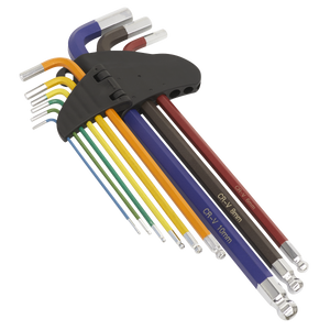 Sealey AK7191B Premier Extra-Long Ball-End Hex Key Set 9pc - additional view 2