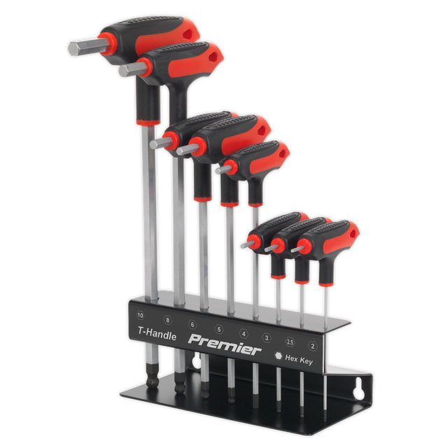 Sealey AK7195 Premier T-Handle Ball-End Hex Key Set 8pc