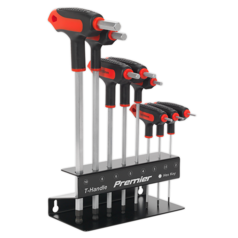 Sealey AK7195 Premier T-Handle Ball-End Hex Key Set 8pc - additional view 2