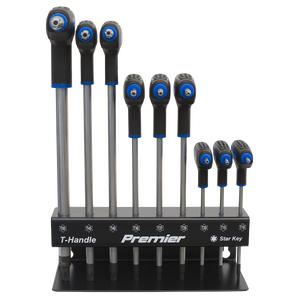 Sealey AK7196 Premier T-Handle TRX-Star* Key Set 9pc - additional view 3