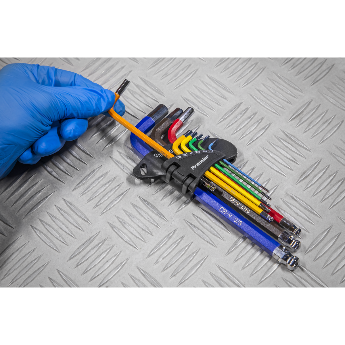 Sealey AK7197 Premier Imperial Long Ball-End Hex Key Set 9pc - additional view 2