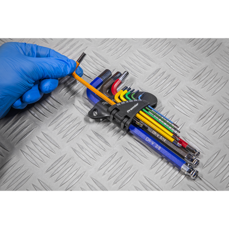 Sealey AK7197 Premier Imperial Long Ball-End Hex Key Set 9pc - additional view 2