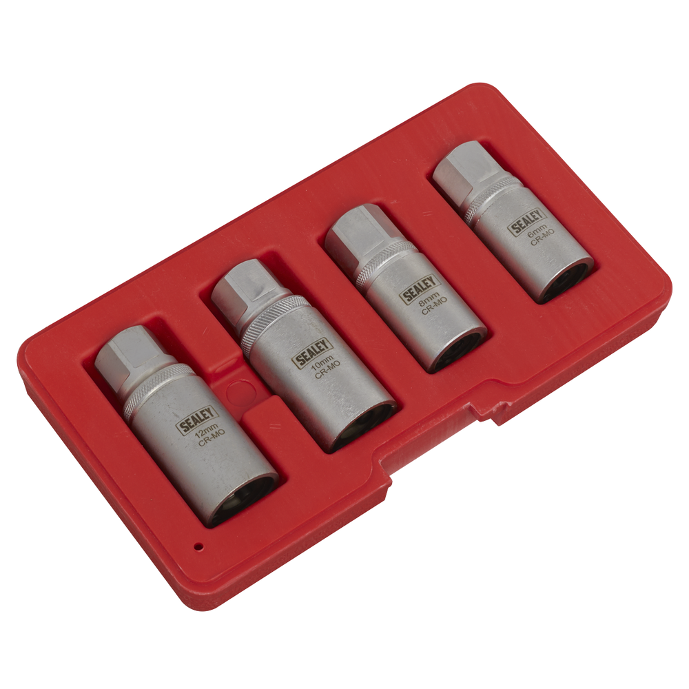 Sealey AK723 Metric Stud Extractor Set 1/2"Sq Drive 4pc - additional view 5
