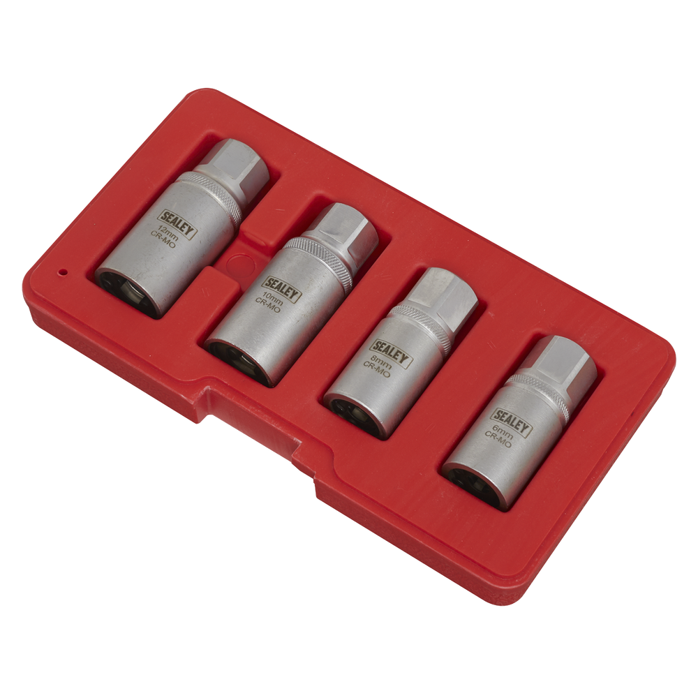 Sealey AK723 Metric Stud Extractor Set 1/2"Sq Drive 4pc - additional view 6