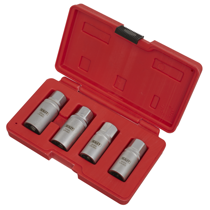 Sealey AK723 Metric Stud Extractor Set 1/2"Sq Drive 4pc - additional view 2