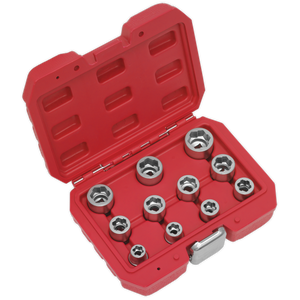 Sealey AK7281 Premier Bolt Extractor Socket Set 3/8"Sq Drive 11pc