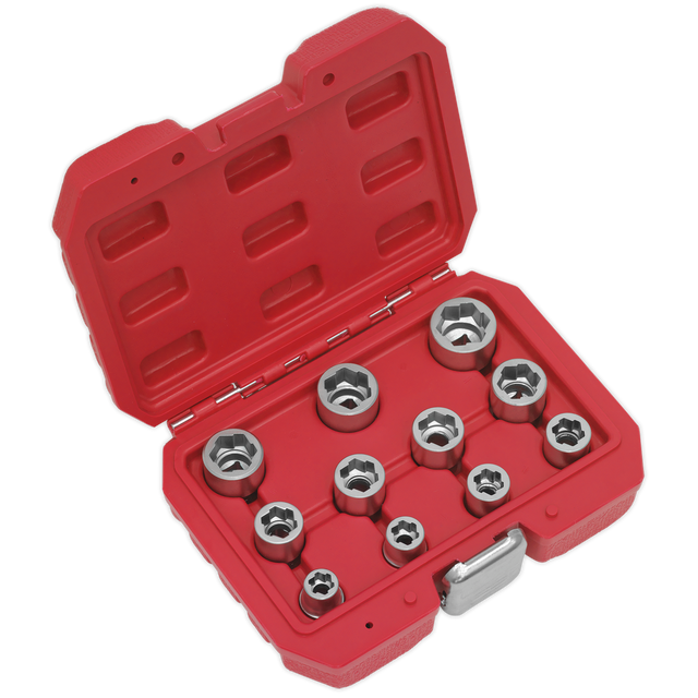 Sealey AK7281 Premier Bolt Extractor Socket Set 3/8"Sq Drive 11pc