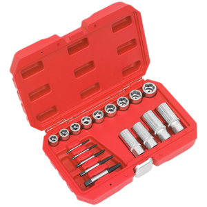 Sealey AK751 Premier Bolt, Stud & Screw Extractor Set 18pc