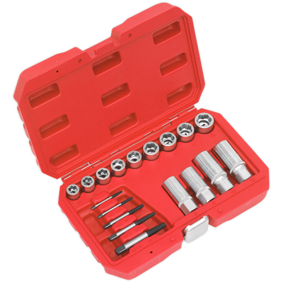 Sealey AK751 Premier Bolt, Stud & Screw Extractor Set 18pc