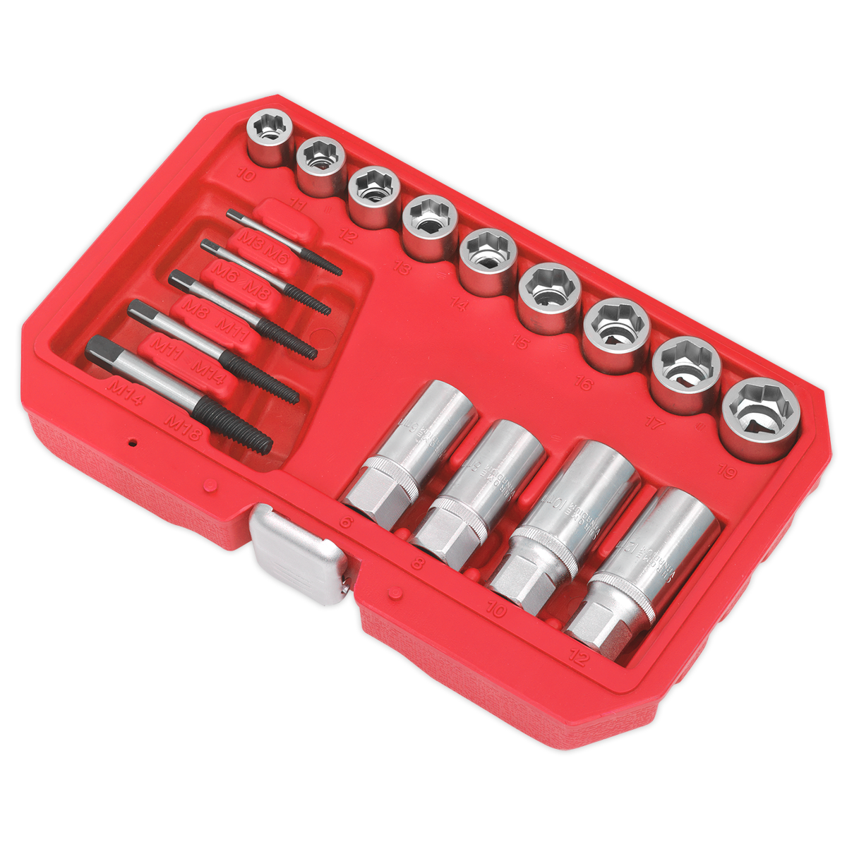 Sealey AK751 Premier Bolt, Stud & Screw Extractor Set 18pc - additional view 5