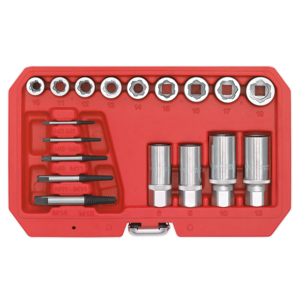 Sealey AK751 Premier Bolt, Stud & Screw Extractor Set 18pc - additional view 6