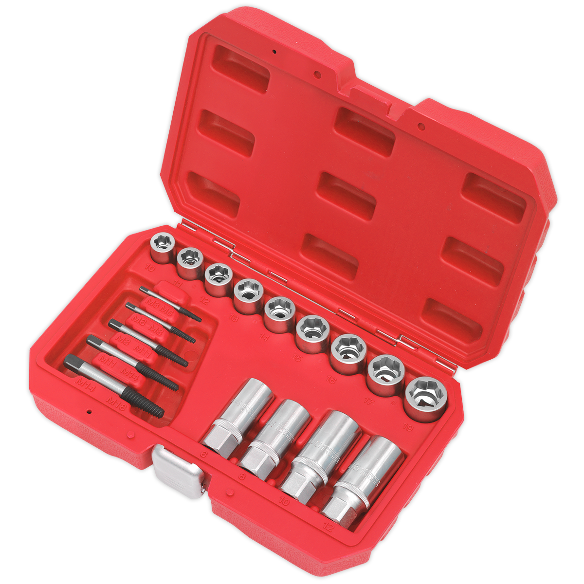 Sealey AK751 Premier Bolt, Stud & Screw Extractor Set 18pc - additional view 2
