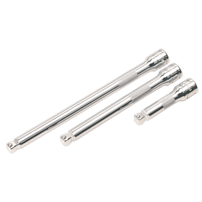 Sealey AK763 Premier Wobble/Rigid Extension Bar Set 3/8"Sq Drive 3pc