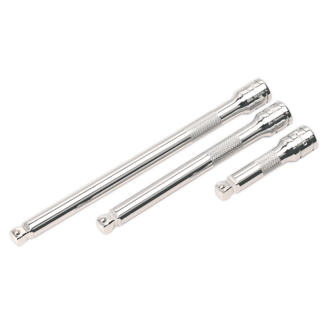 Sealey AK763 Premier Wobble/Rigid Extension Bar Set 3/8"Sq Drive 3pc