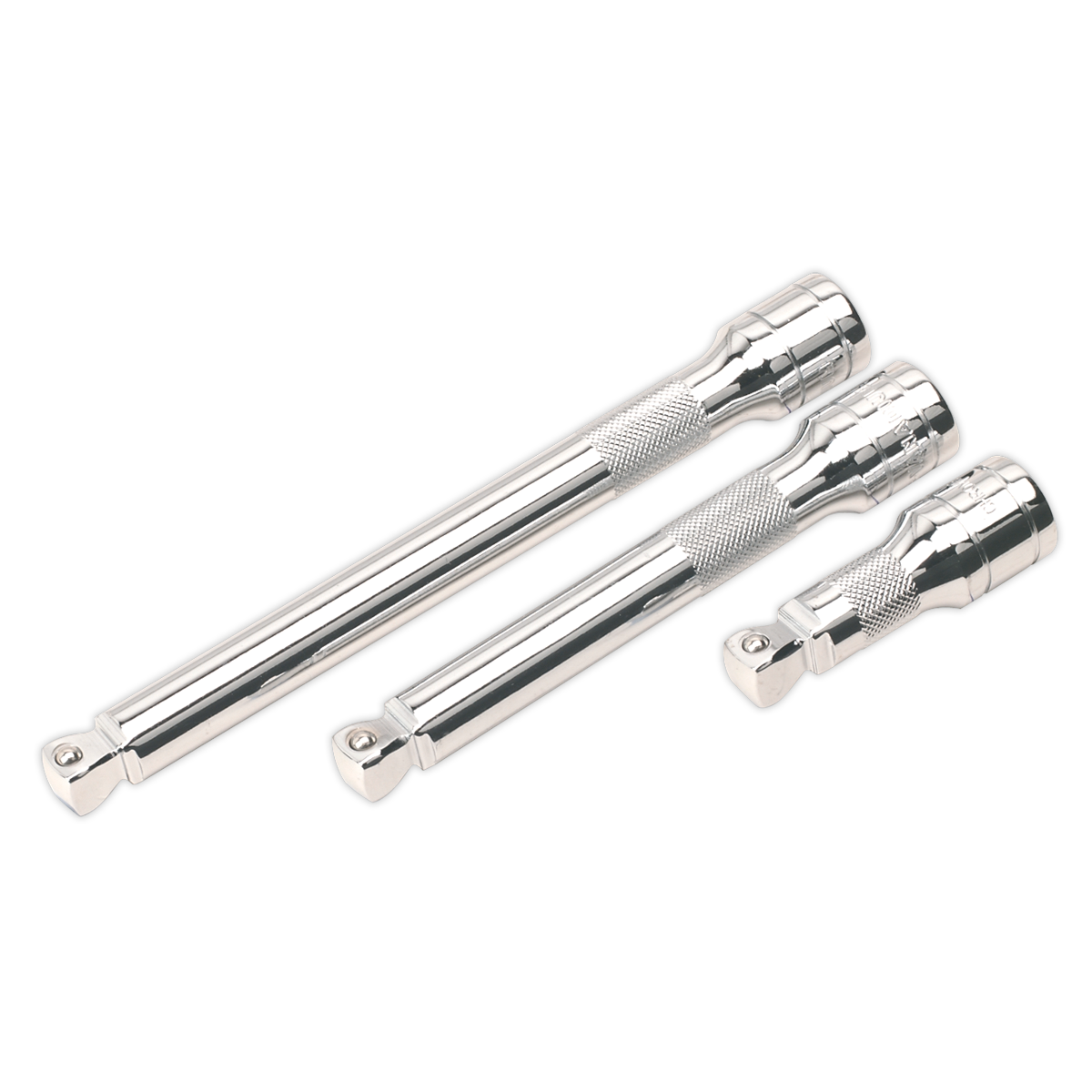 Sealey AK764 Premier Wobble/Rigid Extension Bar Set 1/2"Sq Drive 3pc