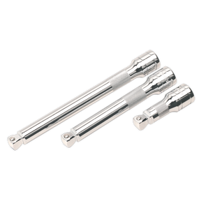 Sealey AK764 Premier Wobble/Rigid Extension Bar Set 1/2"Sq Drive 3pc