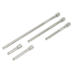 Sealey AK766 Premier Wobble Extension Bar Set 1/4"Sq Drive 5pc