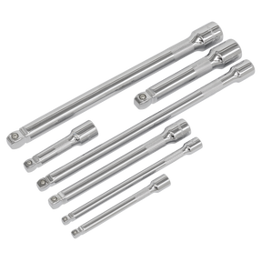 Sealey AK770 Premier Wobble/Rigid Extension Bar Set 1/4", 3/8" & 1/2"Sq Drive 7pc