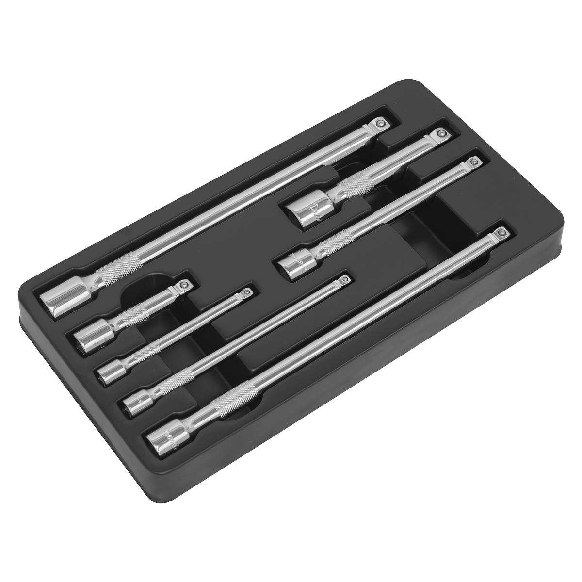 Sealey AK770 Premier Wobble/Rigid Extension Bar Set 1/4", 3/8" & 1/2"Sq Drive 7pc - additional view 2