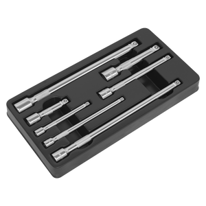 Sealey AK770 Premier Wobble/Rigid Extension Bar Set 1/4", 3/8" & 1/2"Sq Drive 7pc - additional view 2