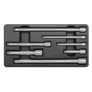 Sealey AK770 Premier Wobble/Rigid Extension Bar Set 1/4", 3/8" & 1/2"Sq Drive 7pc - additional view 4