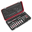 Sealey AK7920 Premier Platinum Socket Set 1/4"Sq Drive 49pc
