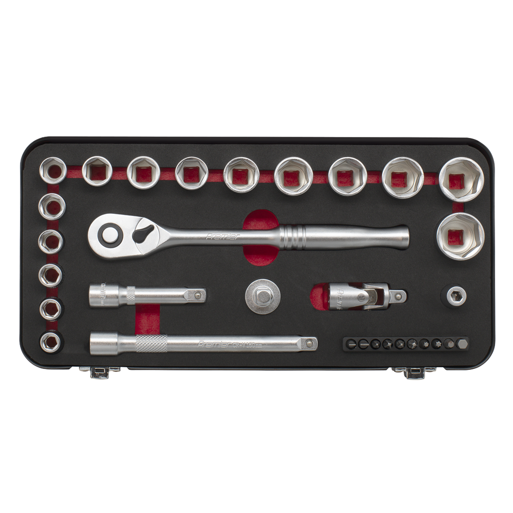 Sealey AK7921 Premier Platinum Socket Set 3/8"Sq Drive 31pc - additional view 4