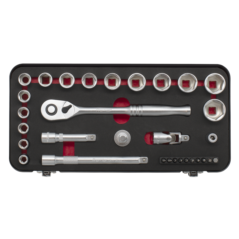 Sealey AK7921 Premier Platinum Socket Set 3/8"Sq Drive 31pc - additional view 4