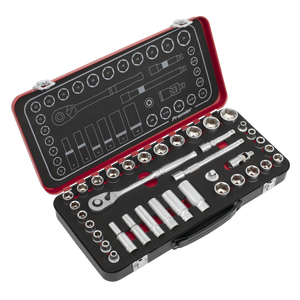Sealey AK7923 Premier Platinum Metric/Imperial Socket Set 3/8"Sq Drive 37pc