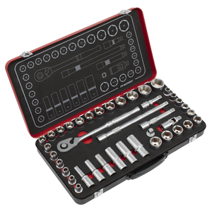 Sealey AK7925 Premier Platinum Metric/Imperial Socket Set 1/2"Sq Drive 40pc