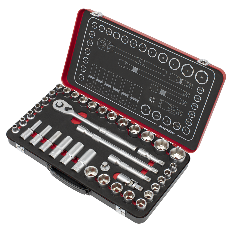 Sealey AK7925 Premier Platinum Metric/Imperial Socket Set 1/2"Sq Drive 40pc - additional view 6