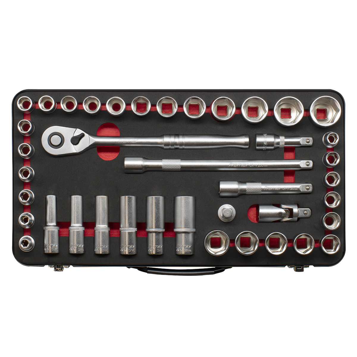 Sealey AK7925 Premier Platinum Metric/Imperial Socket Set 1/2"Sq Drive 40pc - additional view 8