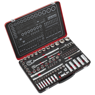 Sealey AK7926 Premier Platinum Socket Set 1/4" & 1/2"Sq Drive 108pc