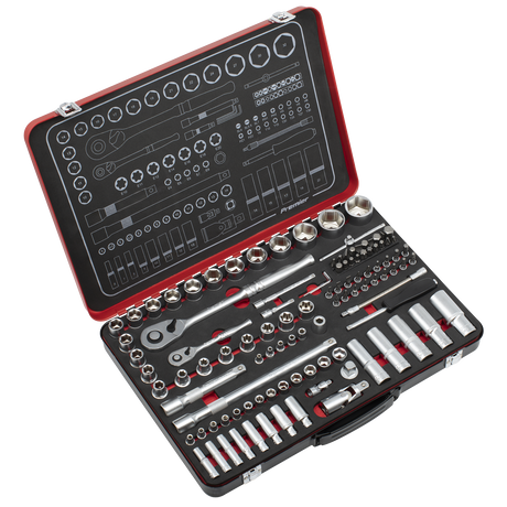 Sealey AK7926 Premier Platinum Socket Set 1/4" & 1/2"Sq Drive 108pc