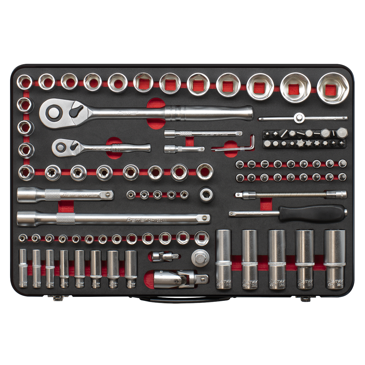 Sealey AK7926 Premier Platinum Socket Set 1/4" & 1/2"Sq Drive 108pc - additional view 5